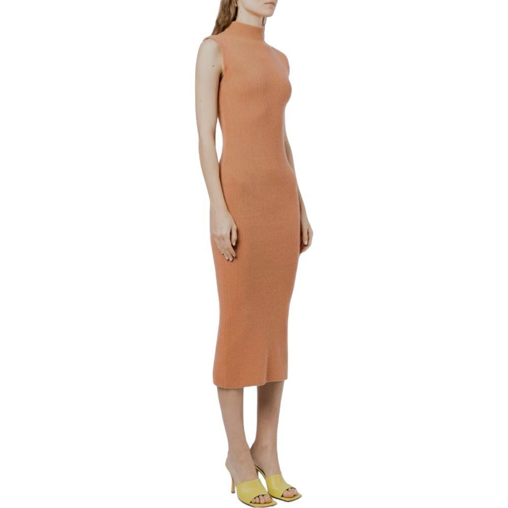 Arch4 London Cashmere Bodycon Midi‎ Sweater Dress Ribbed Knit Mock Neck xs